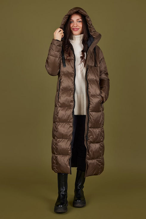 Normann Long Hooded Down Coat – Style 4339-400-0